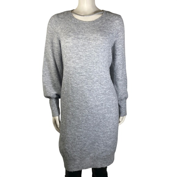 Vero Moda Dresses & Skirts - Vero Moda Flirty Bodycon Sweaterdress Women Medium Gray Soft Stretch EUC